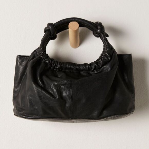 Free People Head Over Heels Leather Crossbody Bag in Black - Picture 3 of 10